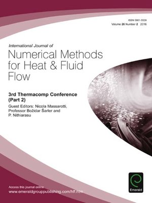 cover image of International Journal of Numerical Methods for Heat & Fluid Flow, Volume 26, Number 2